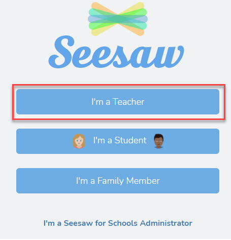 Seesaw I'm a Teacher 